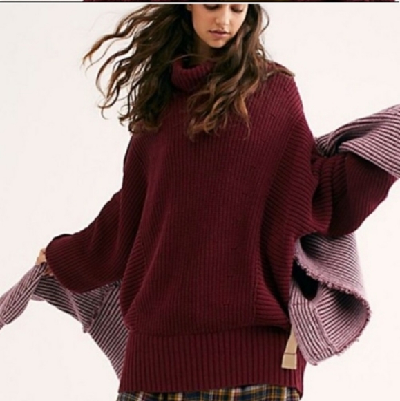 Free People Turtleneck Sweater Tunic Dress - Picture 4 of 4